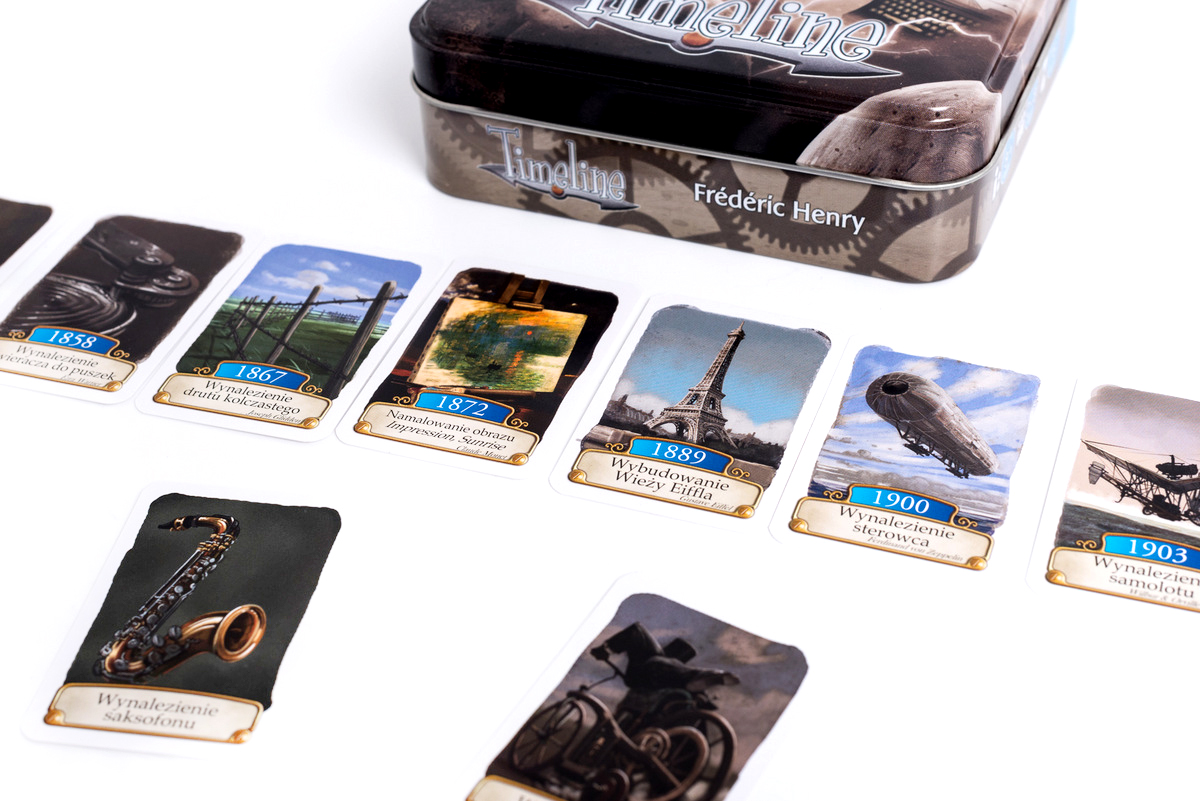 REBEL Gra edukacyjna TimeLine Wynalazki Wydawca Rebel