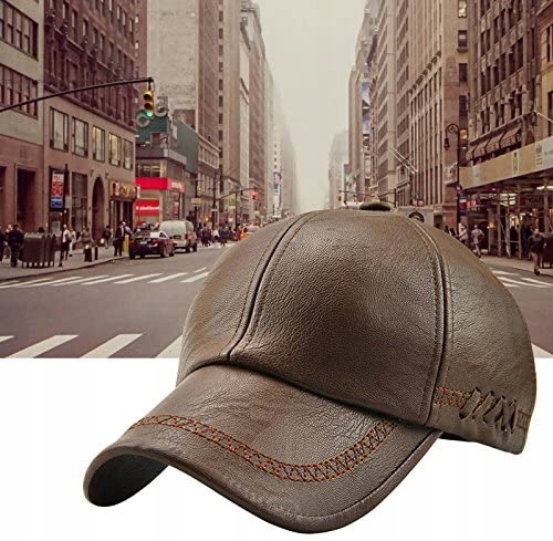 

Czapka Bejsbolowa Z Imitacji Skóry