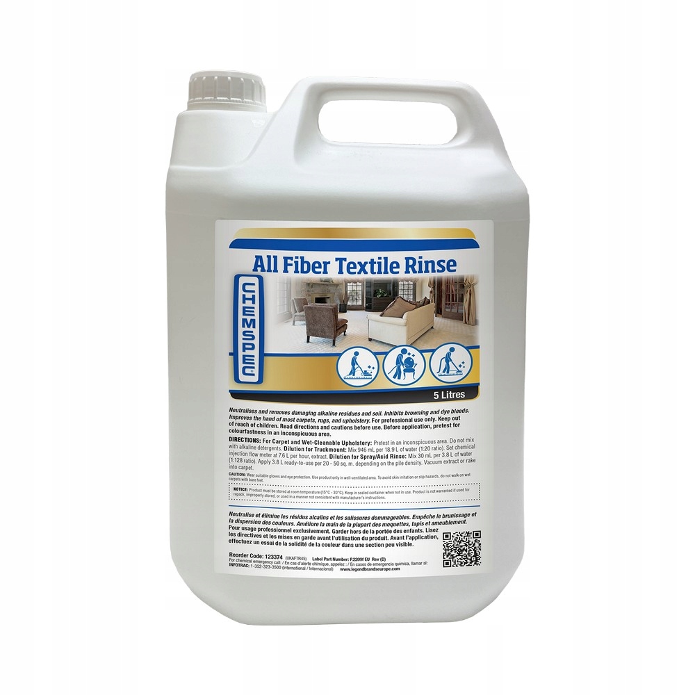 CHEMSPEC All Fiber Textile Rinse 5L - płyn do płukania dywanów