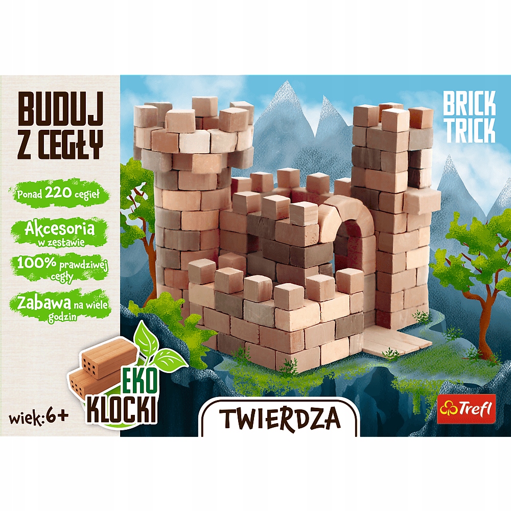 Klocki cegły Trefl Zestaw 220 elementów dla dzieci 6 lat