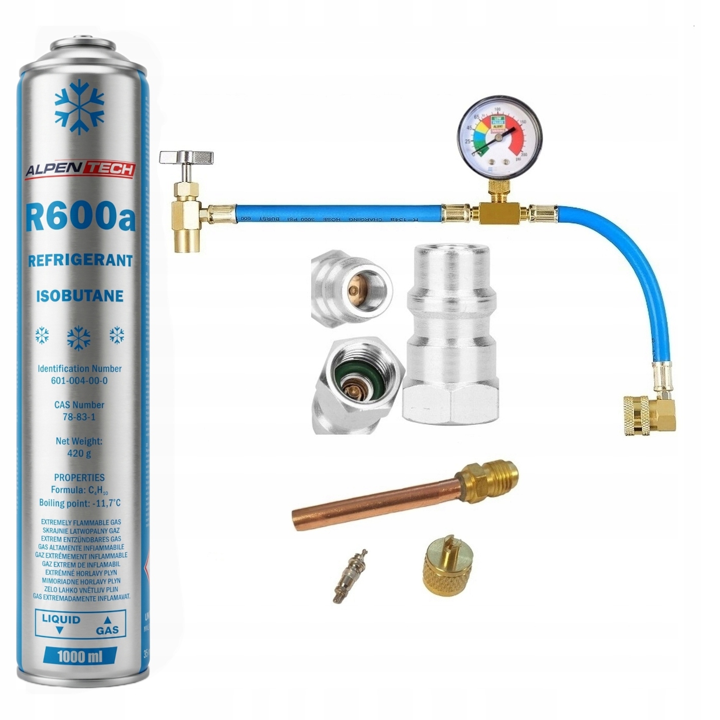 Zestaw do Nabijania Napełniania Naprawy Lodówek Domowych Czynnik R600a