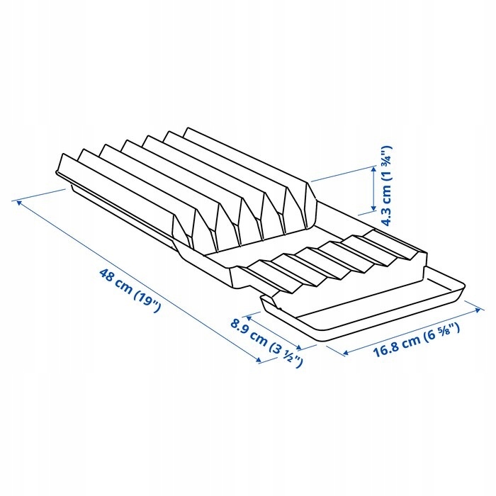 IKEA UPPDATERA STOJAK NA NOŻE ANTRACYT 20x50 CM Marka Ikea