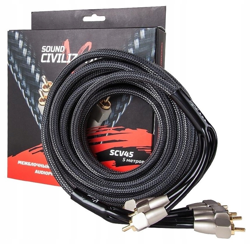 kabel Stereo Signálový Audio 4x Rca Cinch Ekran Ofc 5 m Kicx SCV45