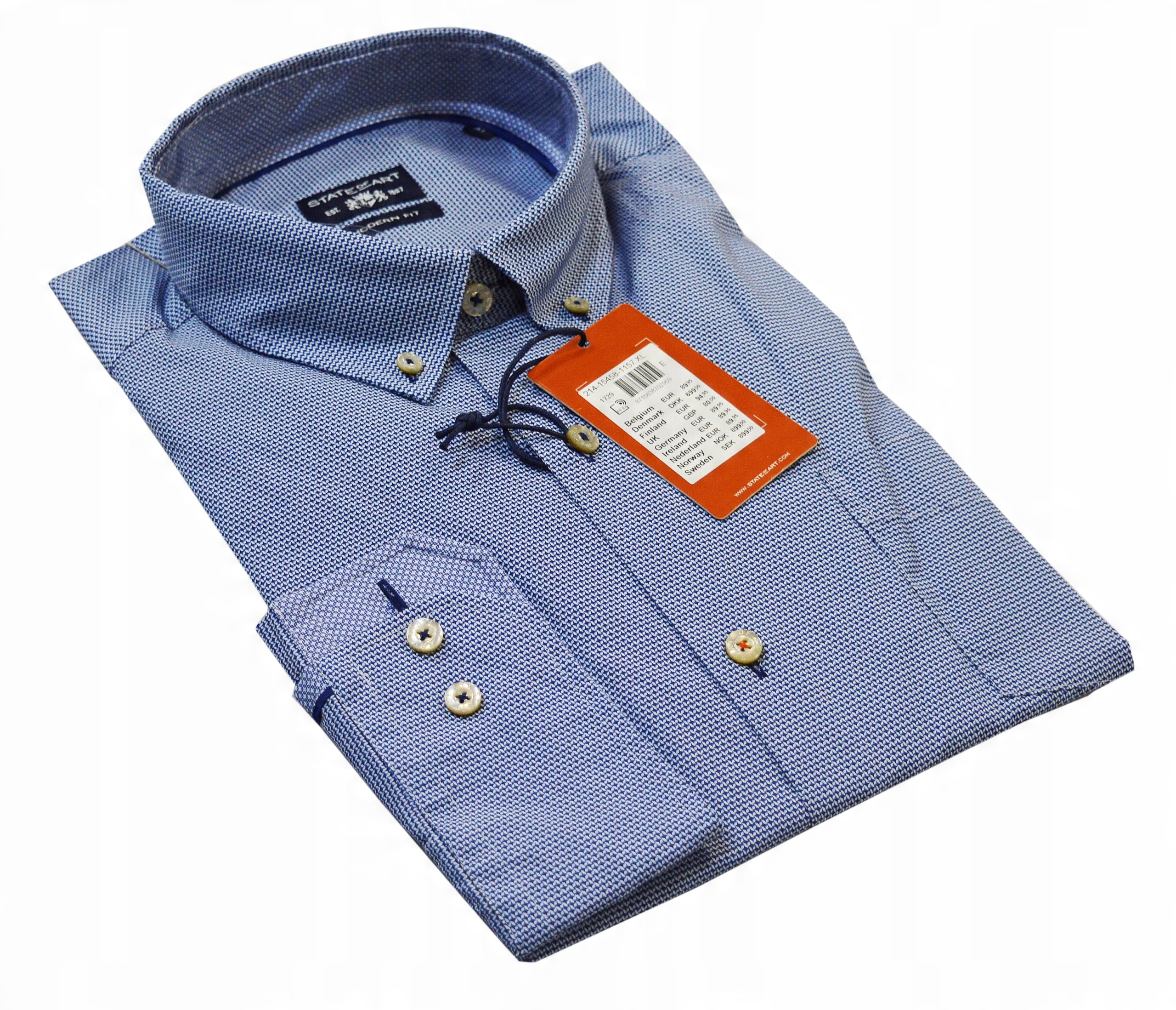 

State Of Art Koszula Taliowana Slim Bawełna 3XL