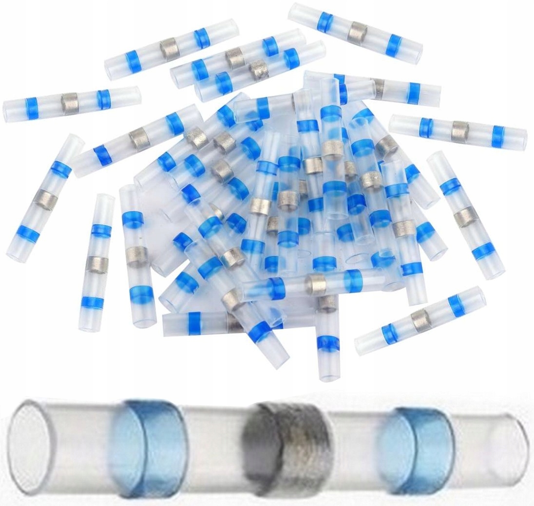 

Koszulki termokurczliwe z Cyną 30szt Rurki Złączki