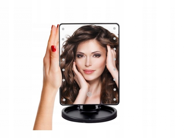 LUSTERKO DO MAKIJAŻU LED PODŚWIETLANE POWIĘKSZAJĄCE LED LAMPKI ŚWIATEŁKAUSB Rodzaj stojące