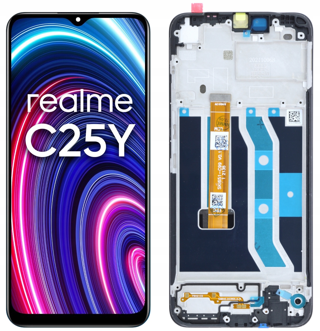 WYŚWIETLACZ LCD RAMKA LCD DO Realme C25Y RMX3269 - Sklep, Opinie, Cena ...