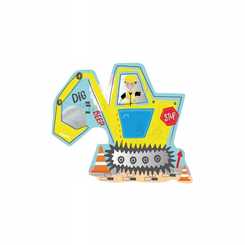 Floss&Rock Puzzle 12 el. Na budowie Liczba elementów 12