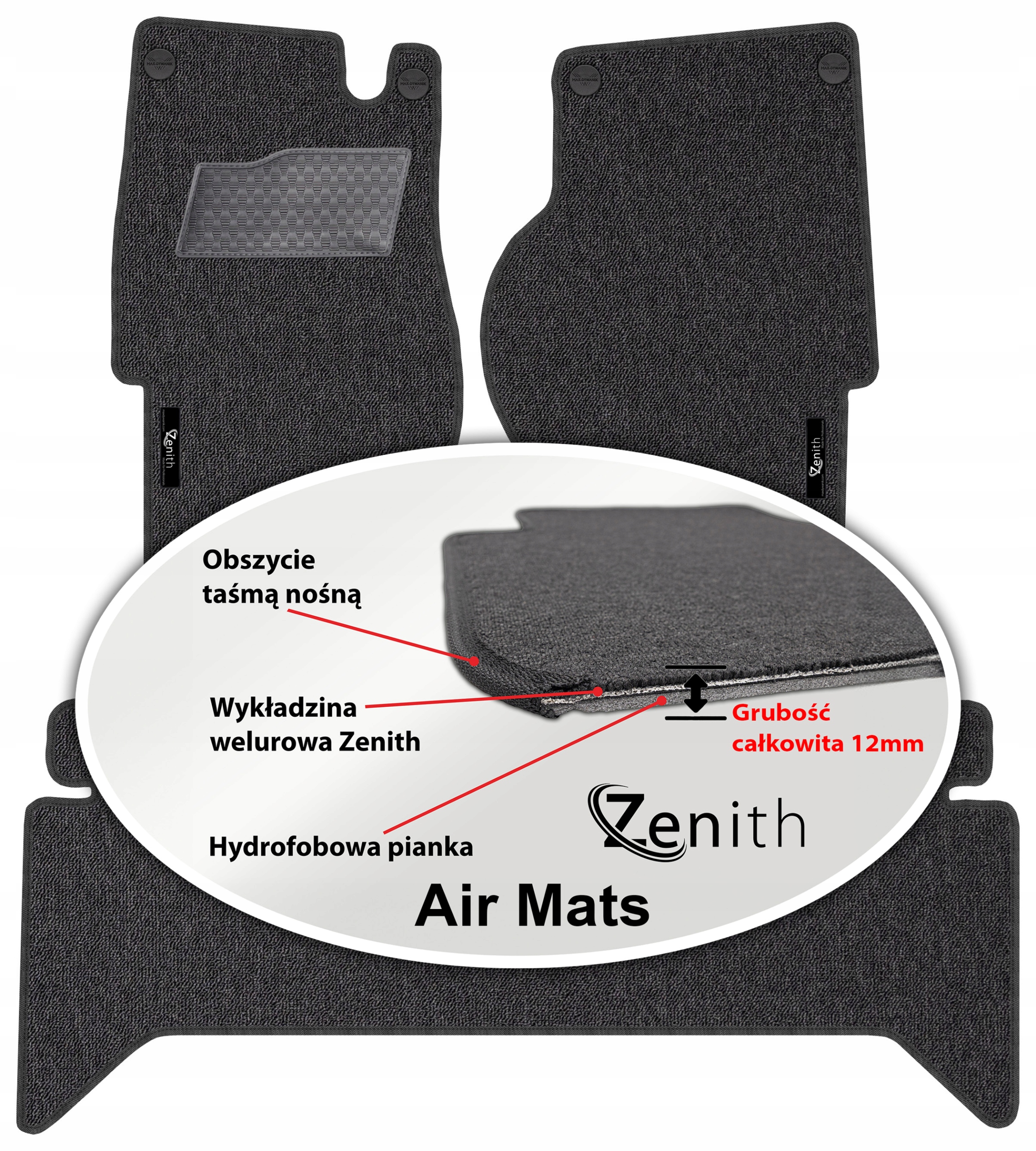 Range Rover I Suv 1986-1994 Velúrové koberčeky do auta Zenith Air Mats