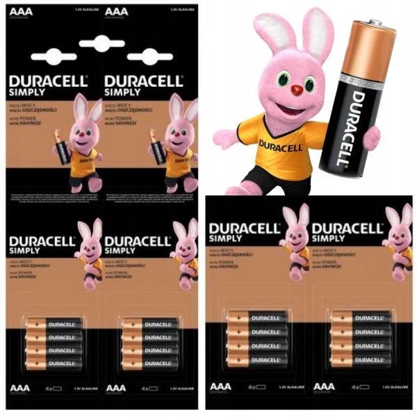 Bateria alkaliczna Duracell AAA LR3 16 sztuk