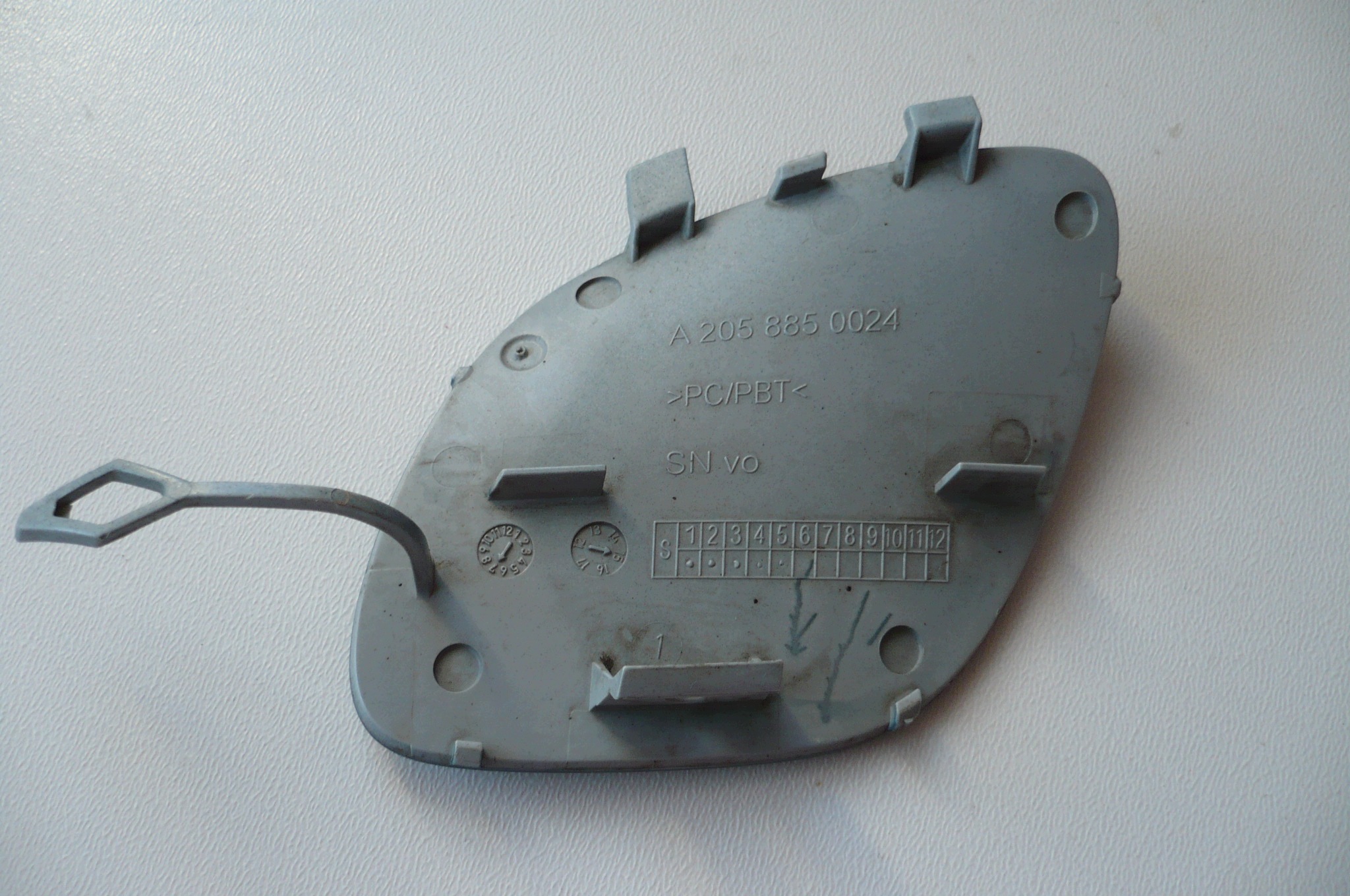 MERCEDES C class W205 14-18R towing hook cap bumper front original