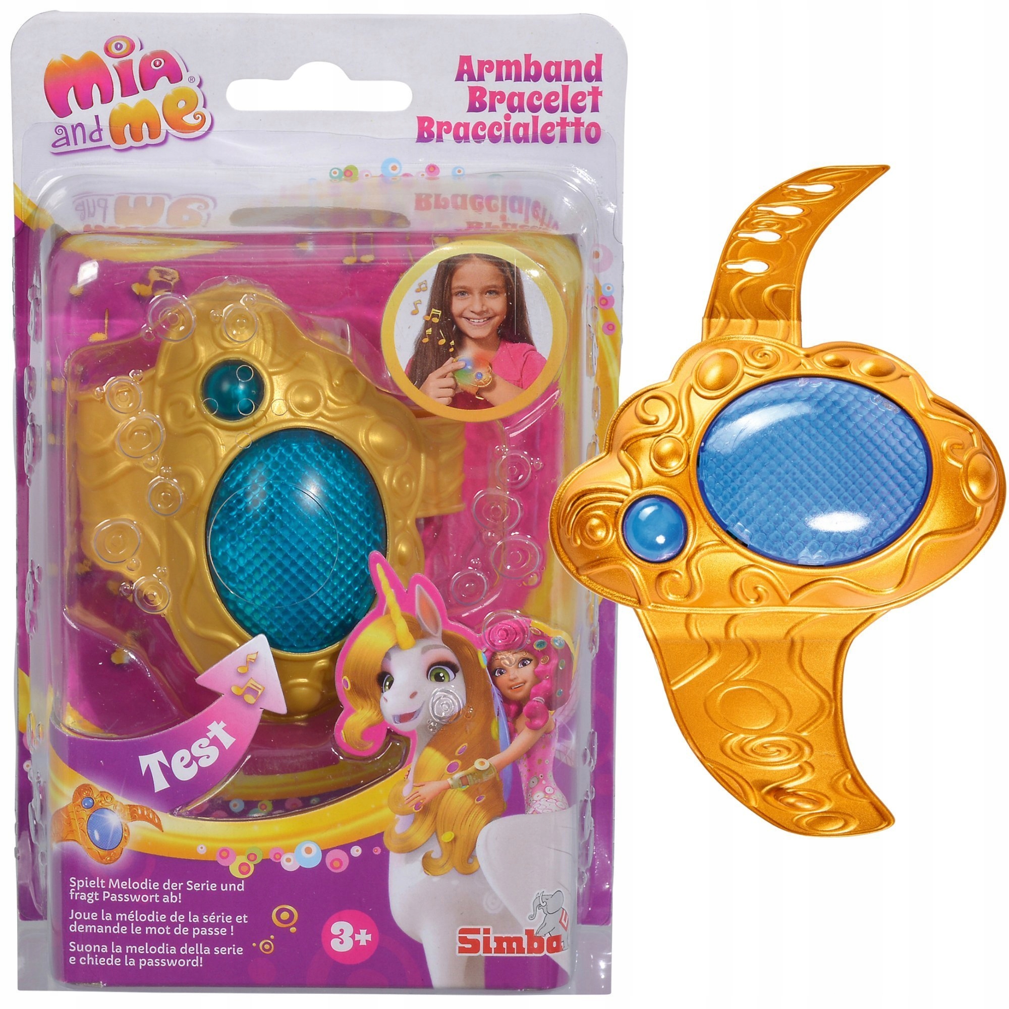 MIA I JA ŚWIECĄCA MAGICZNA BRANSOLETKA MII Z DŹWIĘKIEM I PIOSENKĄ Marka Simba