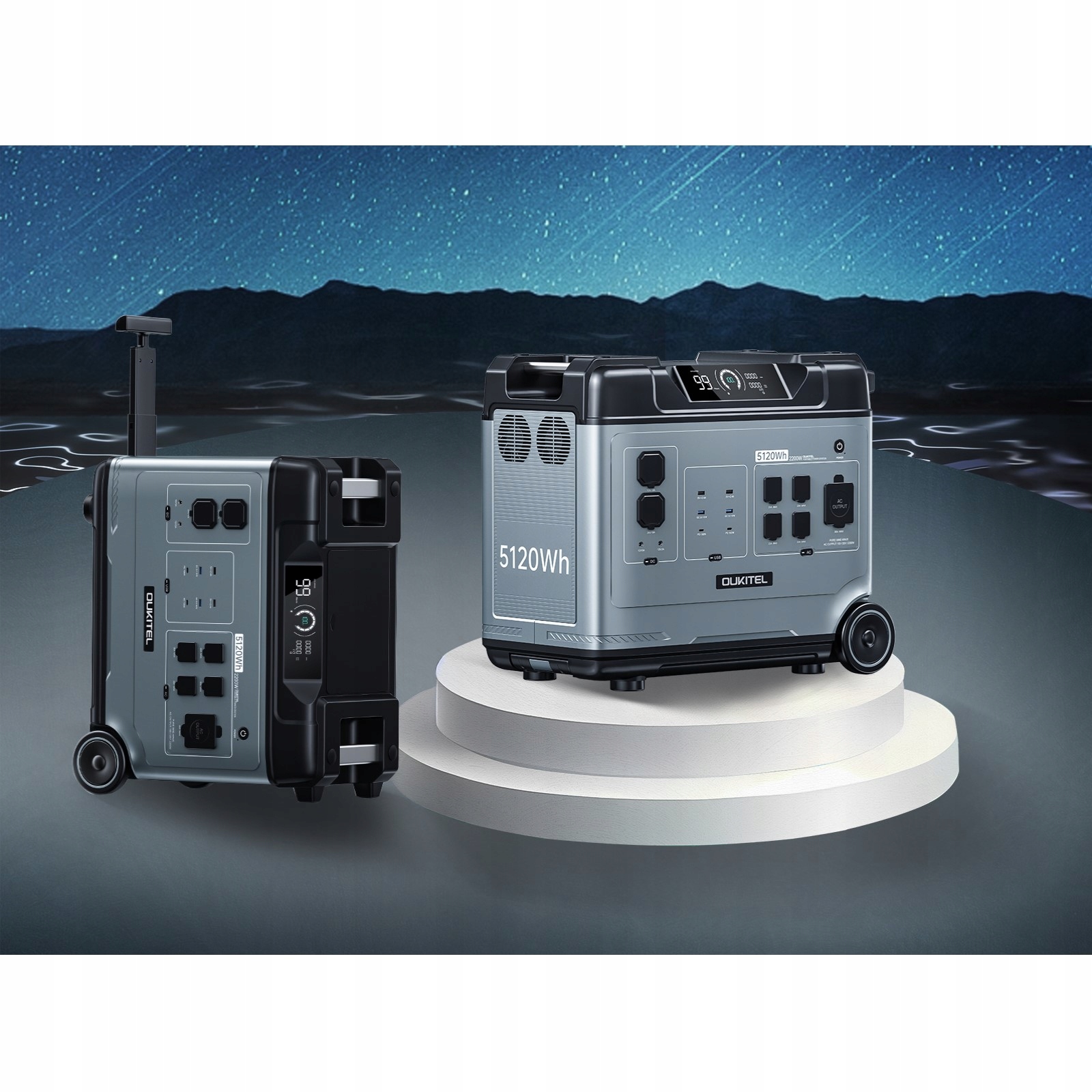 POWERBANK STACJA ZASILANIA UPS 5120Wh 2200W Liczba urządzeń ładowanych jednocześnie 1