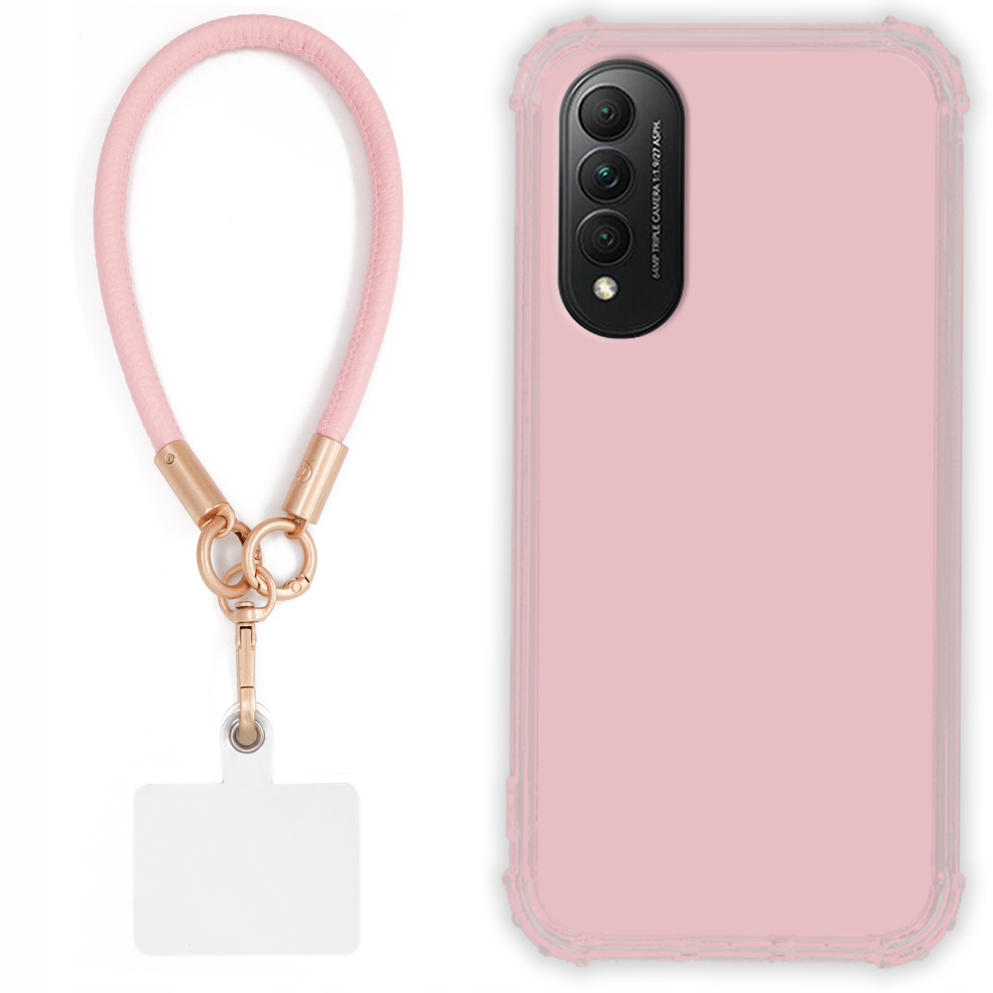 Etui Pre Huawei Honor X20 Se Case Antishock Pinky Ružové vodítko Sada Tpu