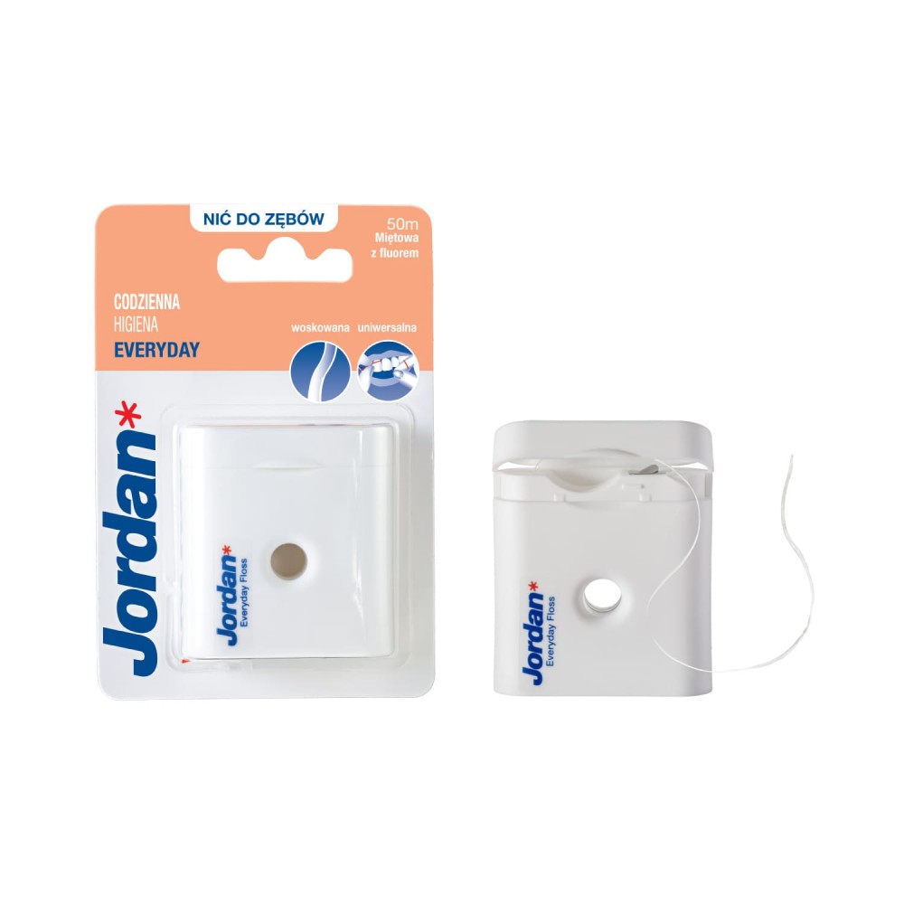 

Nić Dentystyczna Z Fluorem Jordan Dental Floss 50M