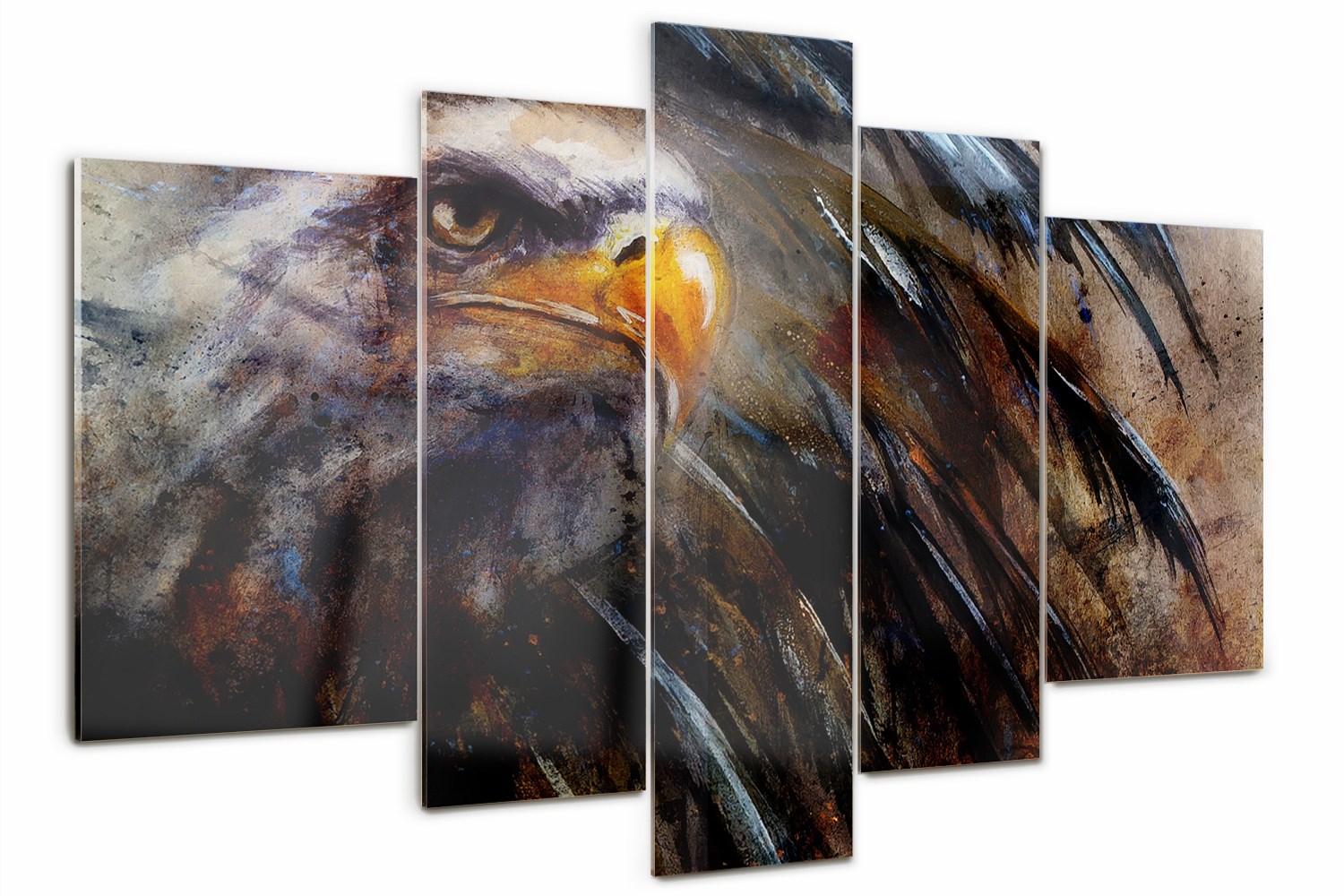 Foto Obraz sklenený triptych moderný Orol