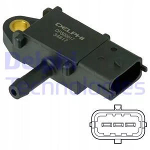 Delphi DPS00017 Czujnik, ciśnienie spalin Producent części Delphi