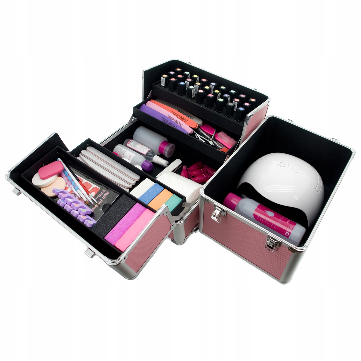 XK214 KUFEREK KOSMETYCZNY XL NA LAKIERY LAMPĘ DUŻY XK214 Marka Red-Ice