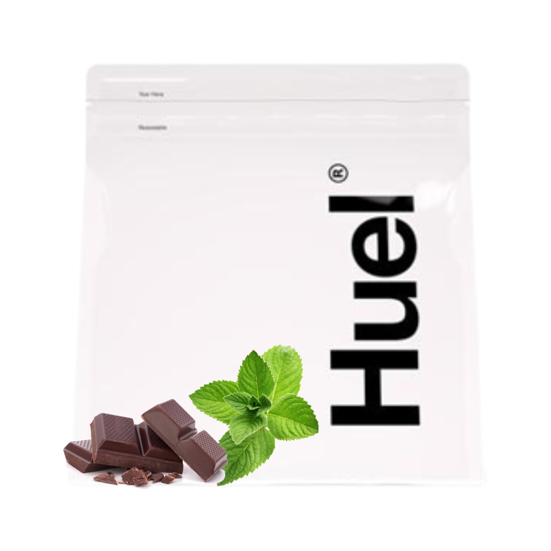 Huel vysokoproteinový prášek Máta – čokoláda 17 porcí 1,7 kg odměrka