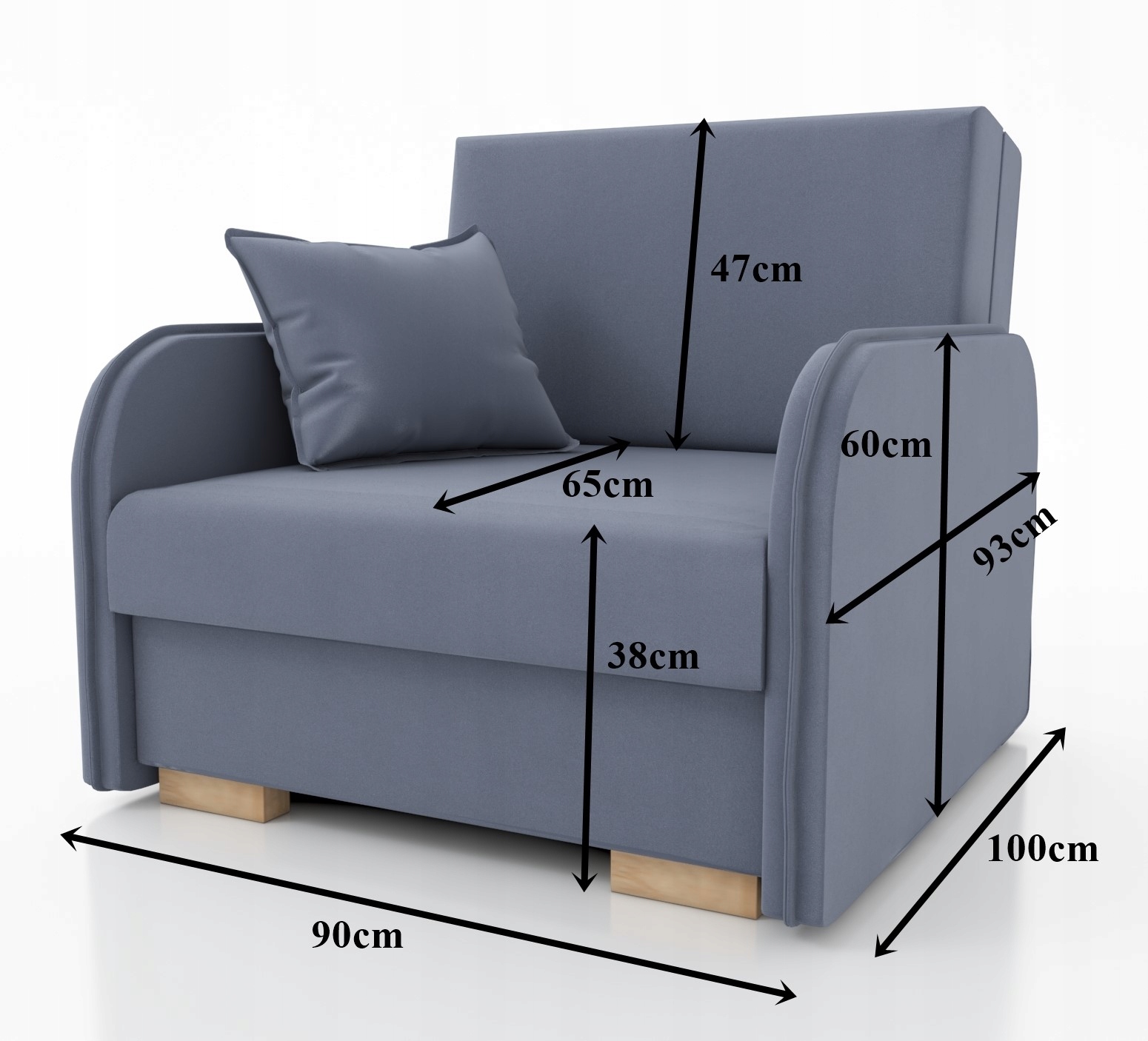 Sofa z funkcją spania GOLD jedynka amerykanka Marka IWMAR