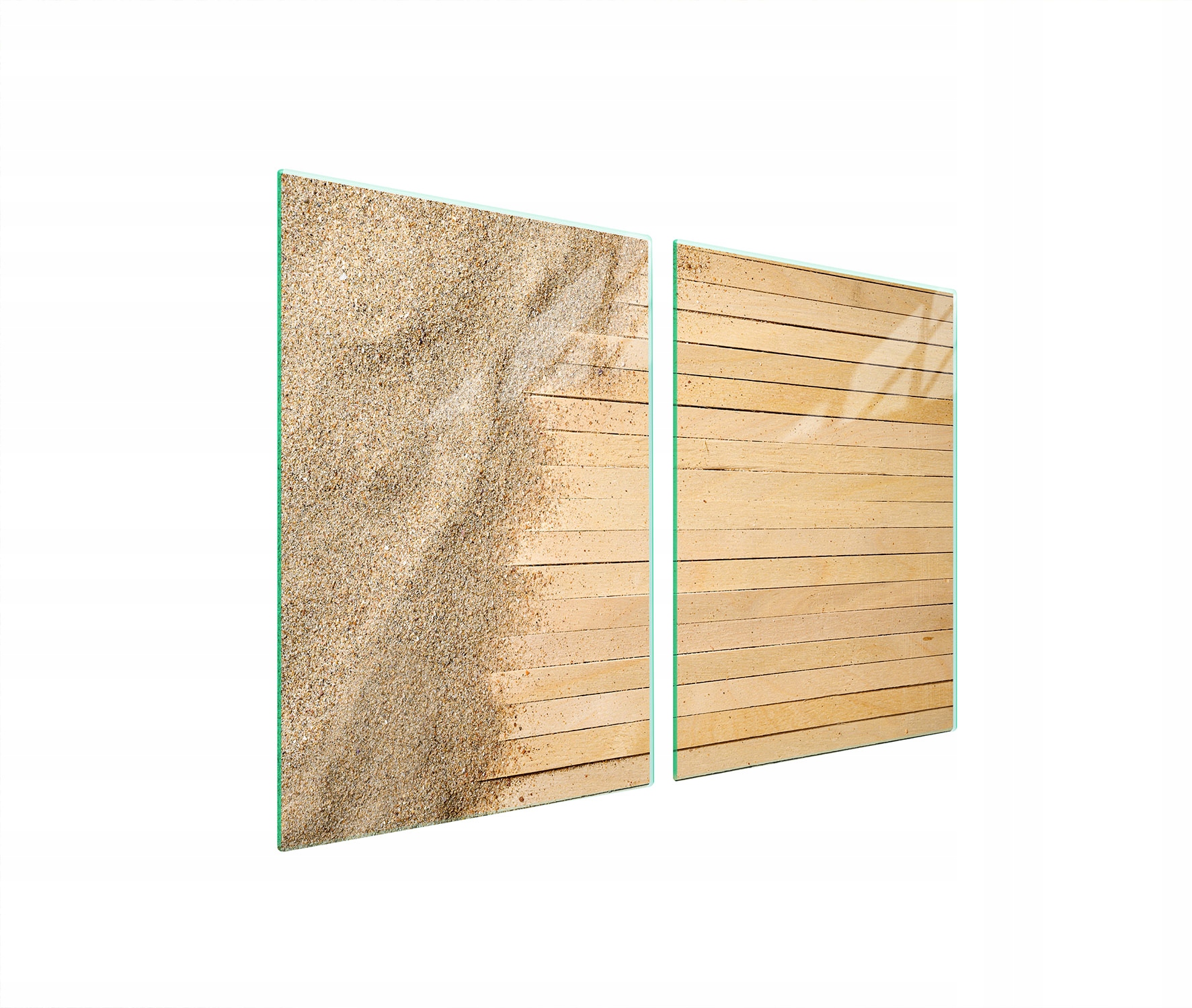 Ochranná Skleněná Deska Do Kuchyně 2x45x52 Písek Tvrzené Sklo