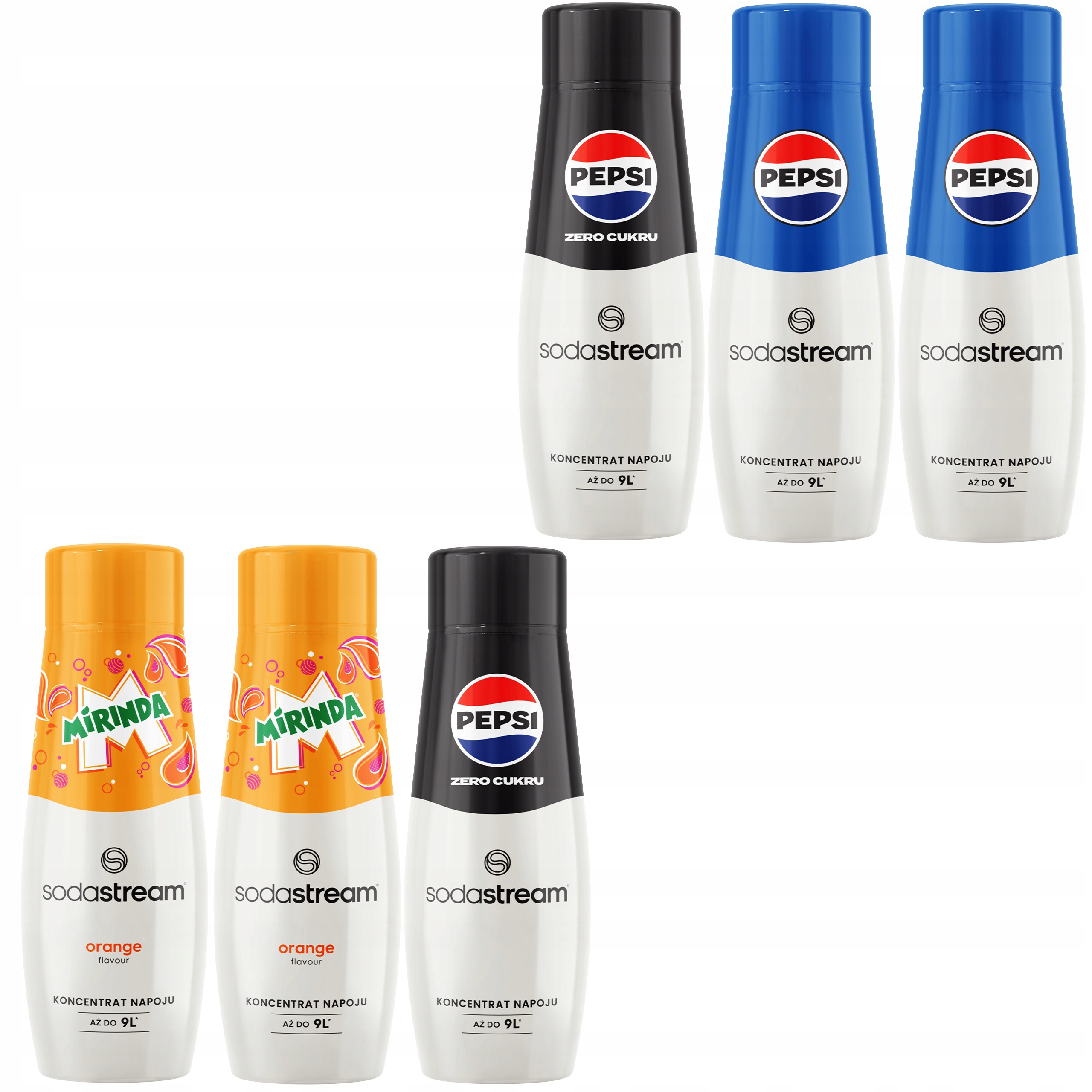 Sodastream Koncentrát sada 6 kusů 3 různých příchutí