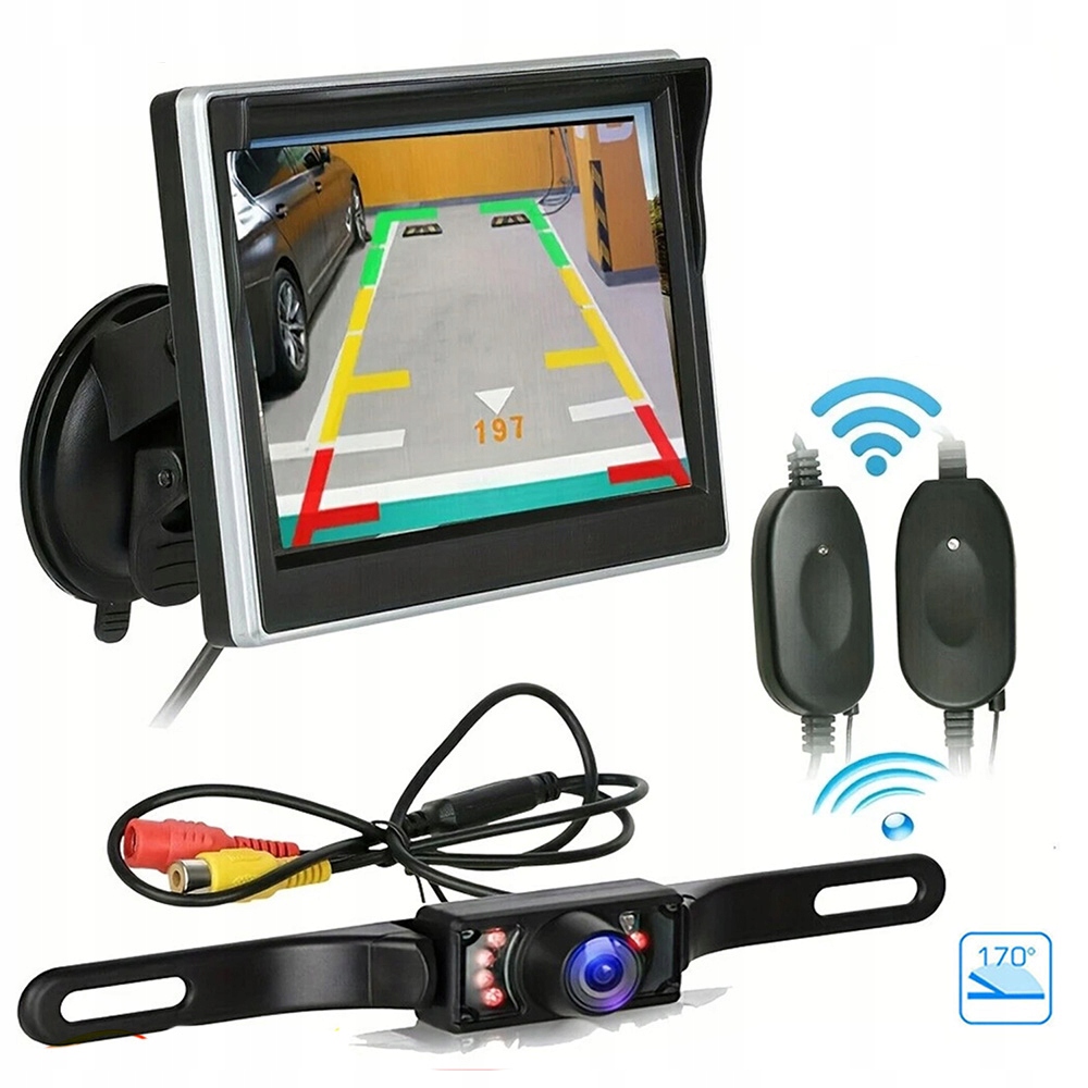 BEZPRZEWODOWY ZESTAW MONITOR 5'' +KAMERA COFANIA