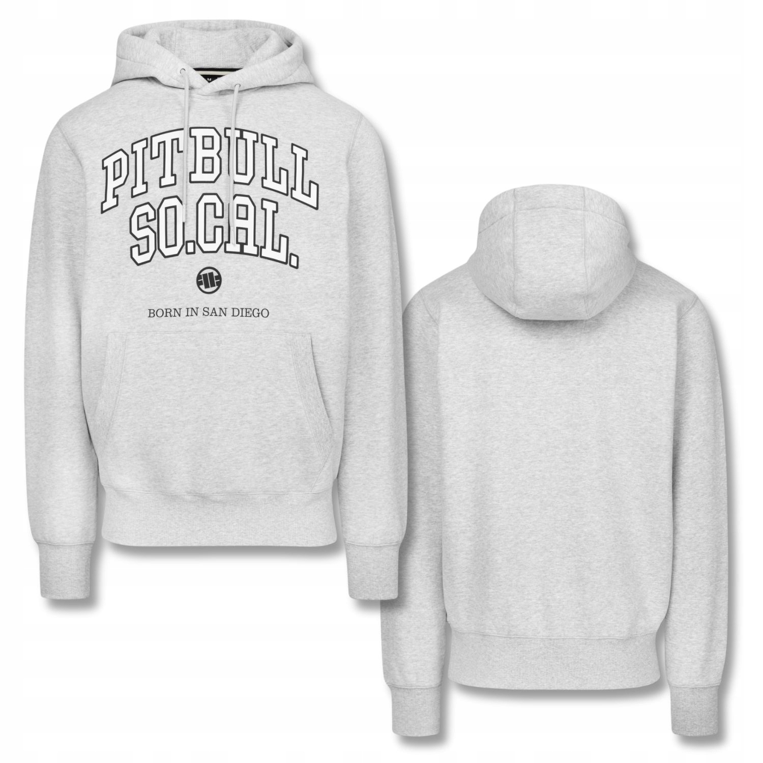 Pánská mikina mikina s kapucí Pitbull So Cal, rovný Střih ležérní a pohodlná