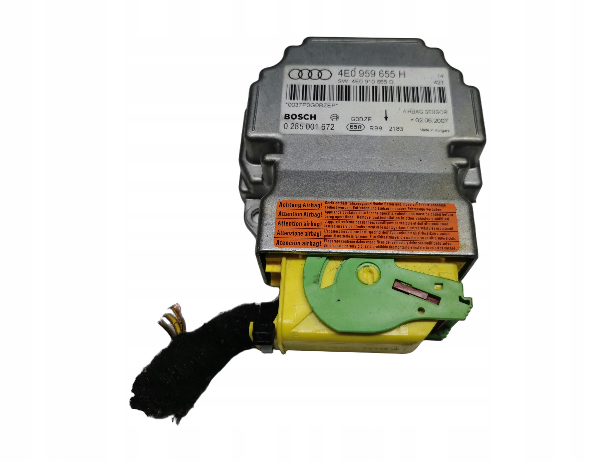 Bedienteil modul AIRBAG AUDI A8 D3 4E0959655H