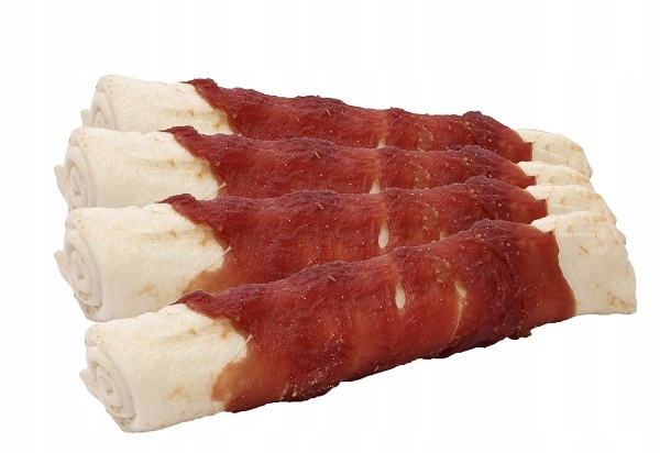 Przysmak dla psów Pałki owinięte kaczką 20 cm 500g