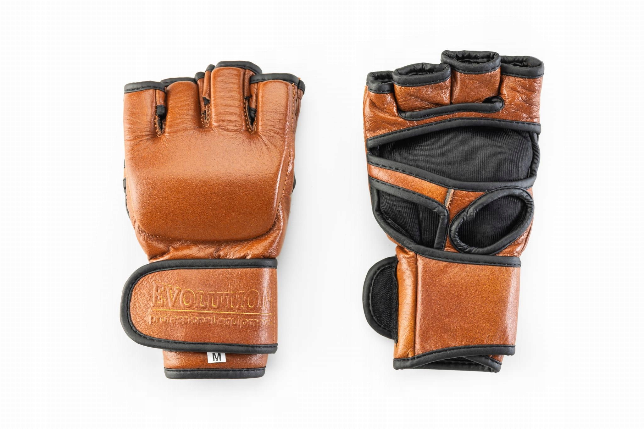 Profesjonalne Rękawice Mma Ze Skóry Naturalnej Evolution Retro L