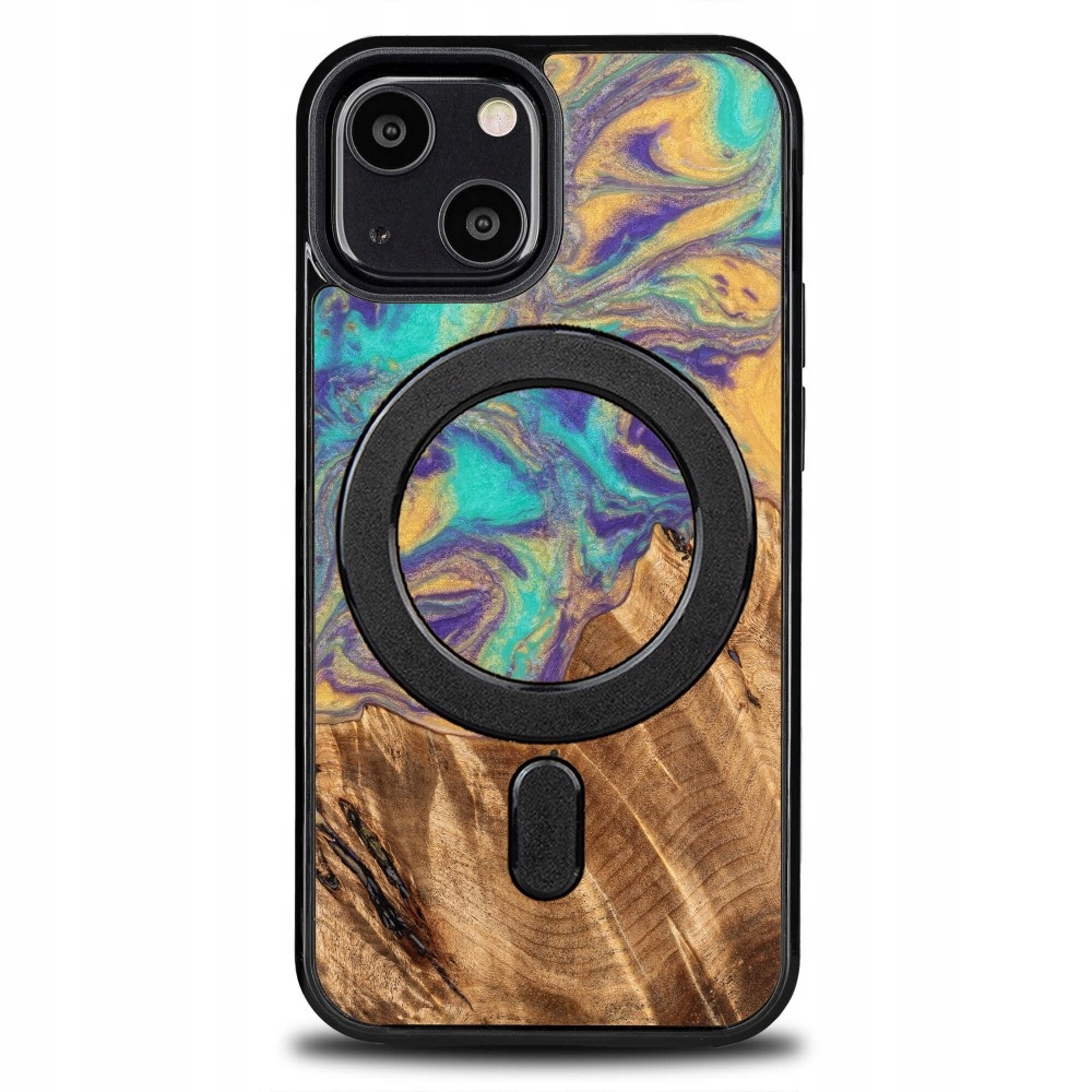 Pouzdro Bewood Unique pro iPhone 13 Mini Planety Merkur s MagSafe