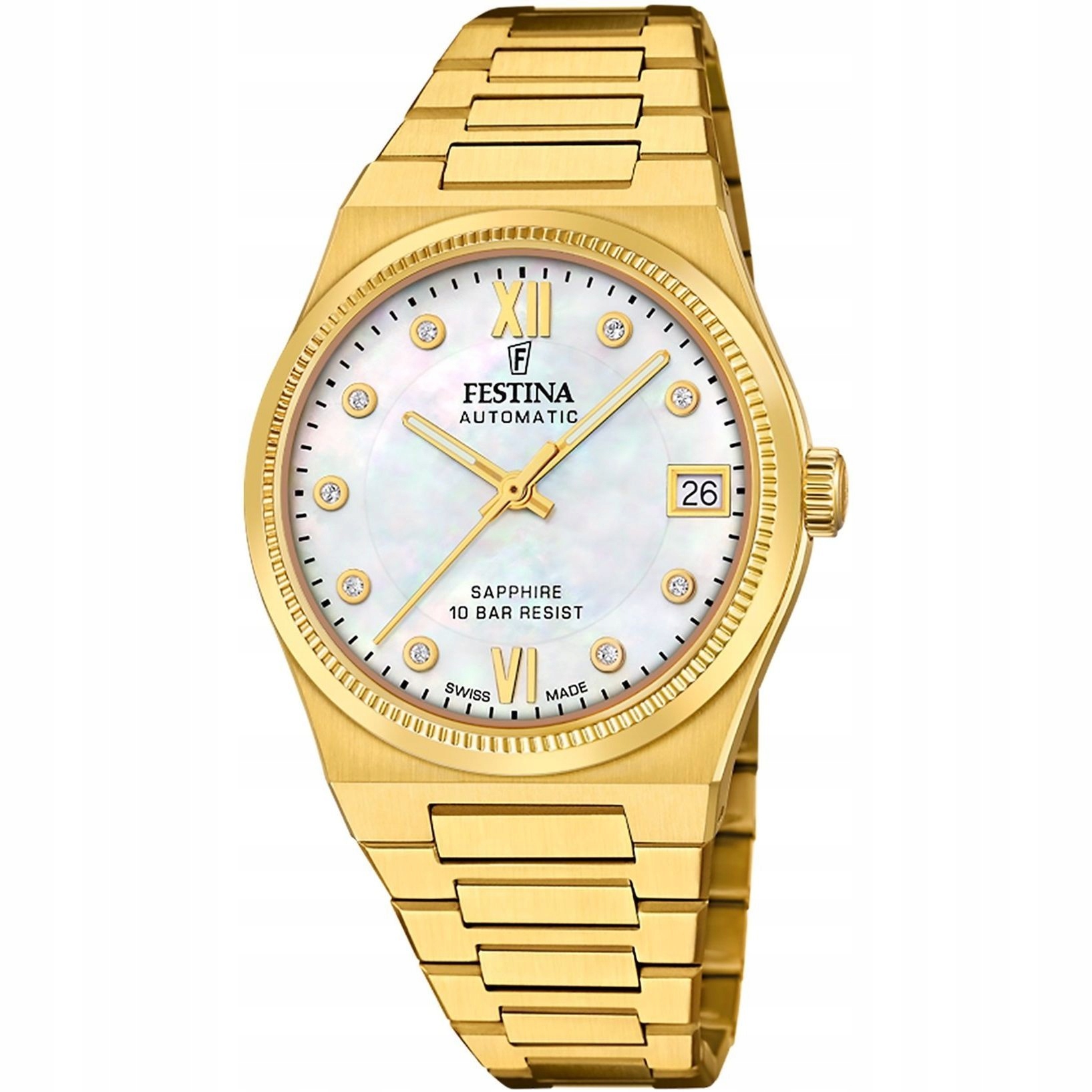 Festina Swiss Made 20033/1 Automatické hodinky s perleťovým ciferníkem