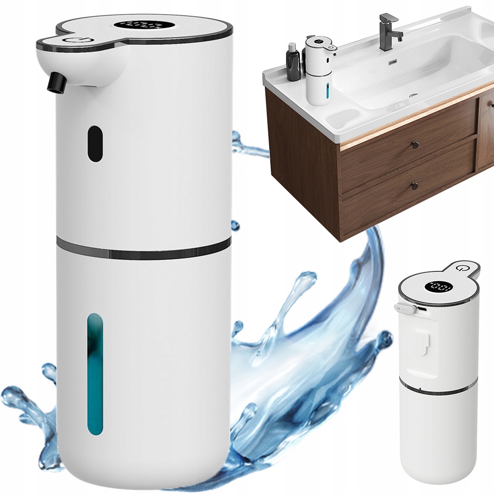 Bezdotykový Dávkovač Mýdla Automatický 380ML Velký Usb Bílý