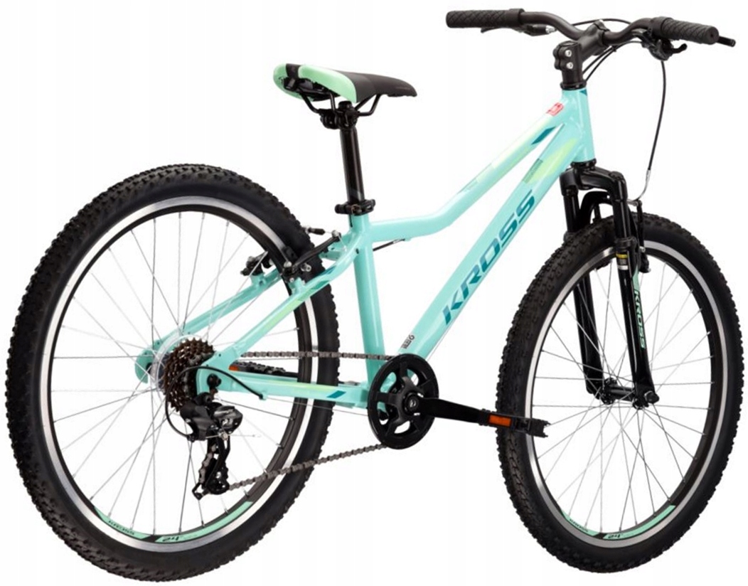 Rower Kross Lea Jr 1.0 24” młodzieżowy dziecięcy górski rama 12” seledynowy