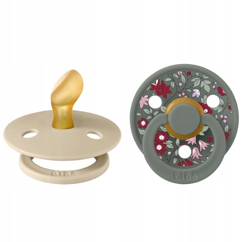 BIBS LIBERTY COLOUR ANATOMICAL 2-PACK CHAMOMILE LAWN PINE S Smoczek Anatomi