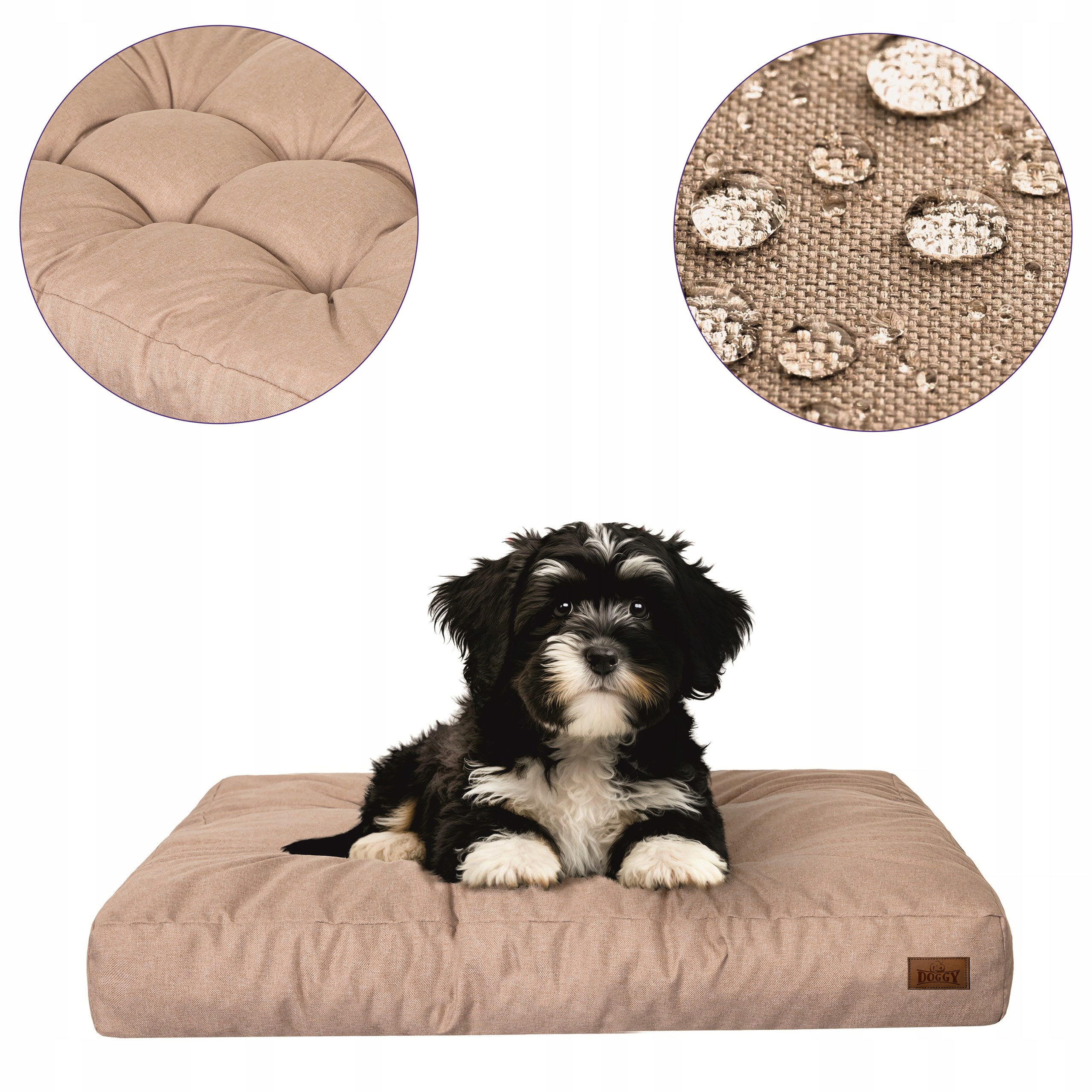 Levně Matrace pro psa Voděodolná – Prošívané Potah pro kočky a psy – 75 x 50 cm