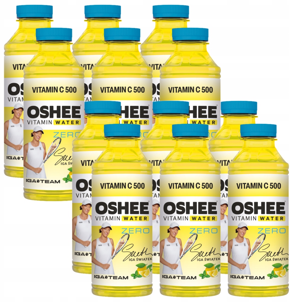 Oshee Vitamin Water Zero Neperlivý nápoj s příchutí citron – máta 555 ml