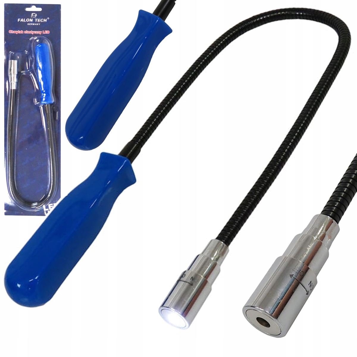 

Chwytak Elastyczny Magnetyczny Z Latarką Led 57CM