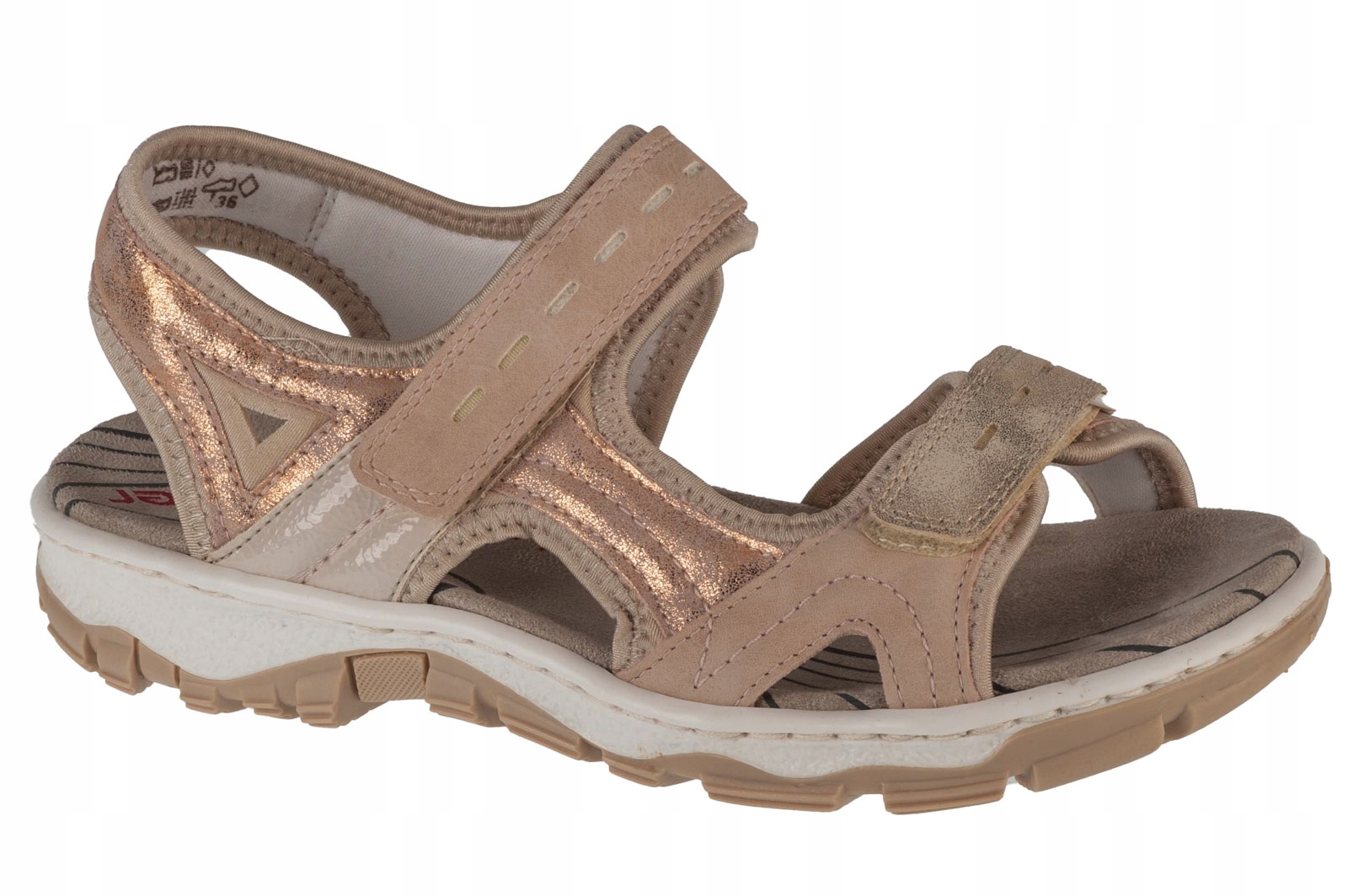 Rieker Sandals [40] Dámské sandály růžové