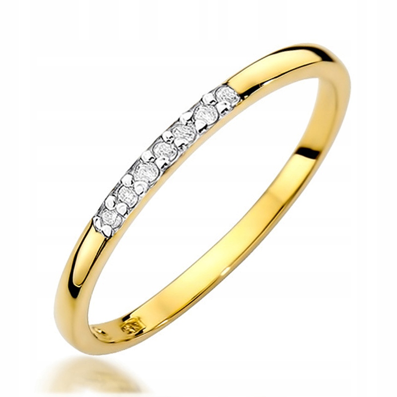 Prstýnek S Diamanty str. 585 Snubní Prsten vel. 14