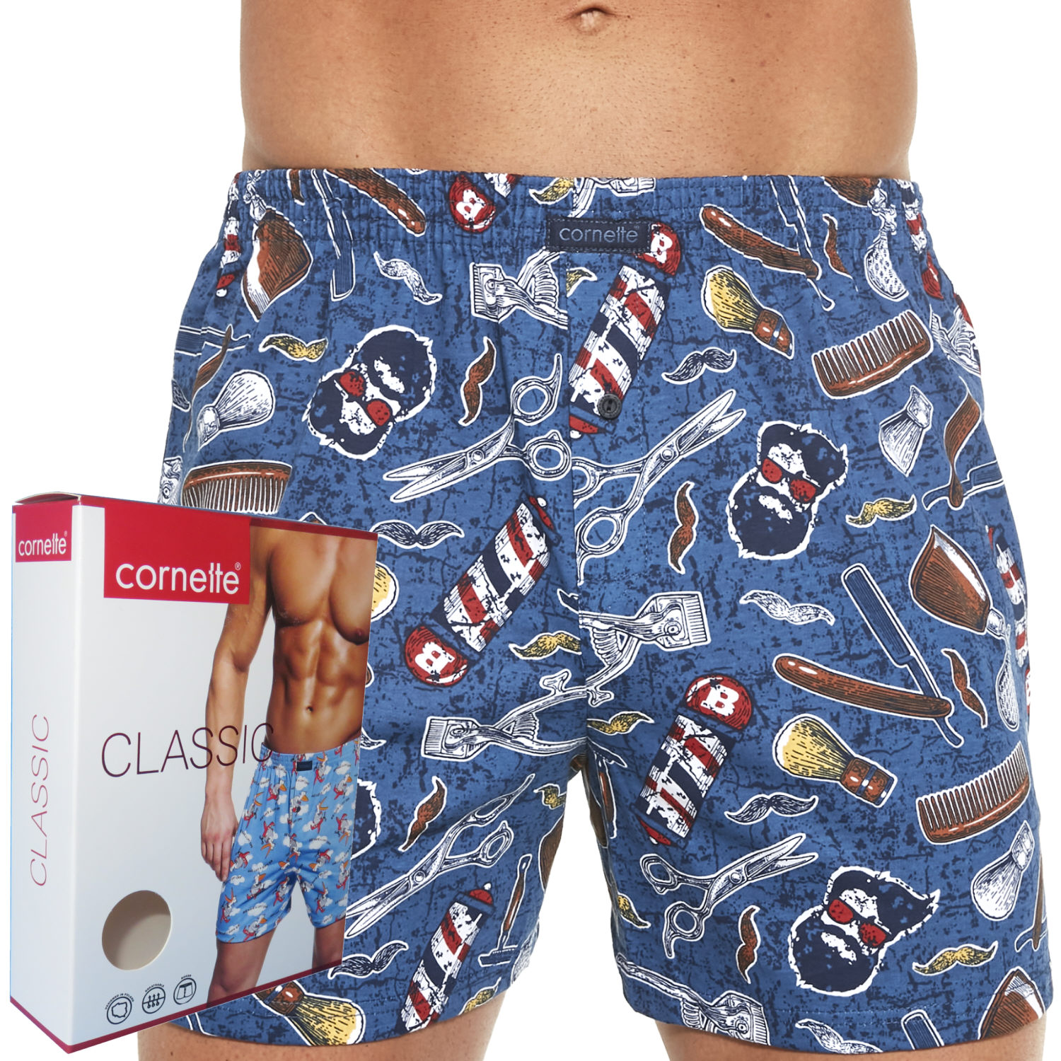 

Cornette bokserki Classic luźne 001/110 barber