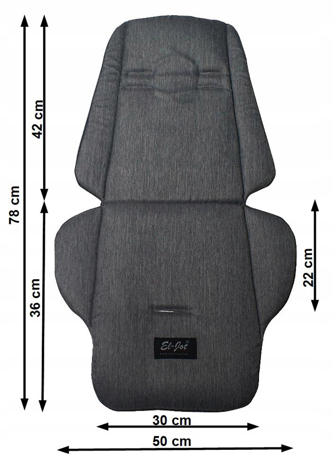 ZESTAW WKŁADKA DO SPACERÓWKI Z PODUSZKĄ S KROPKI Kod producenta el-jot
