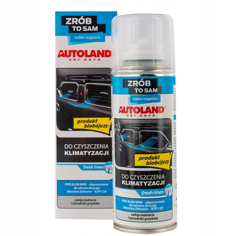 AUTOLAND MOCNY ŚRODEK DO ODGRZYBIANIA KLIMATYZACJI ODGRZYBIACZ KLIMY 200ML