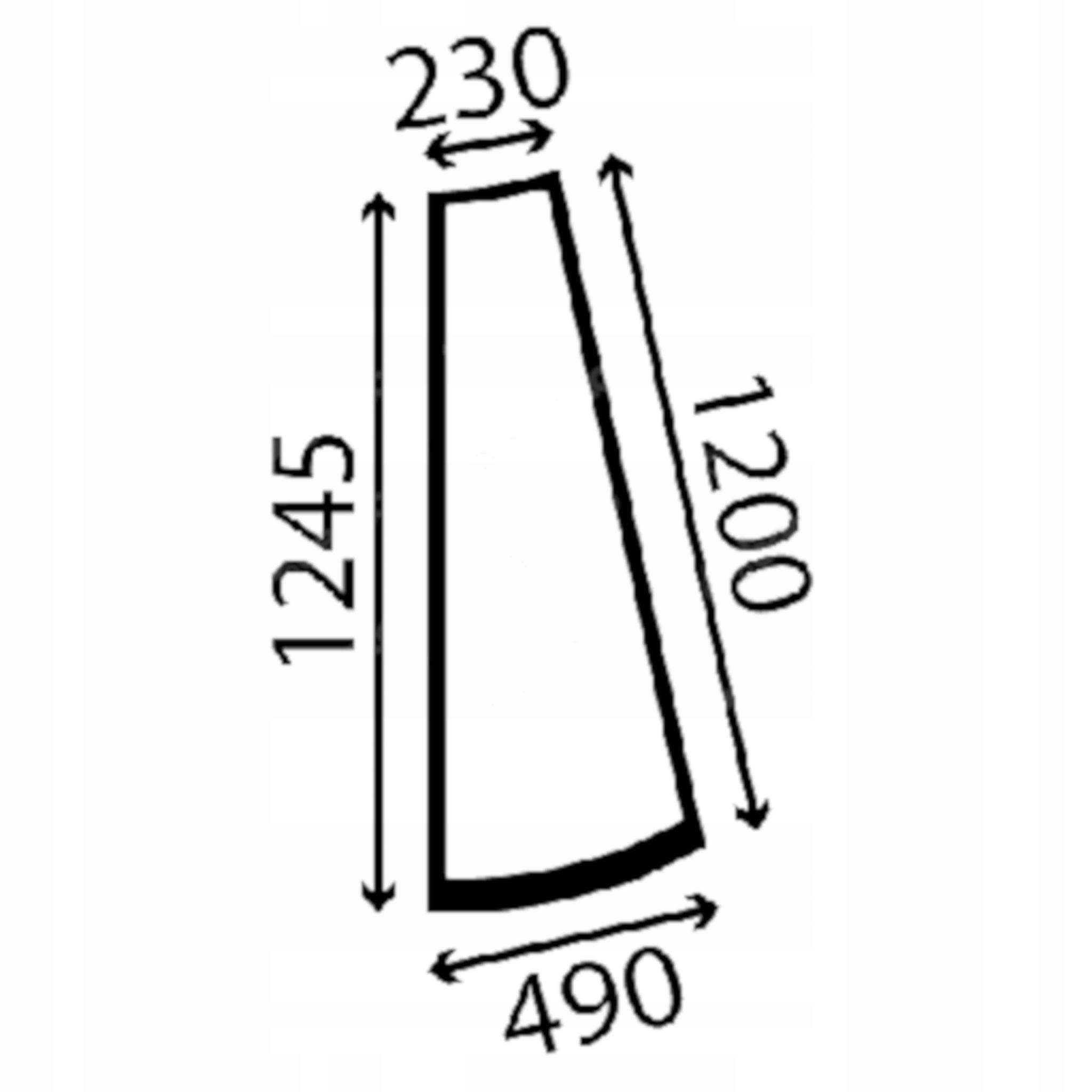 sklo Jcb rohové pravé 827/20341