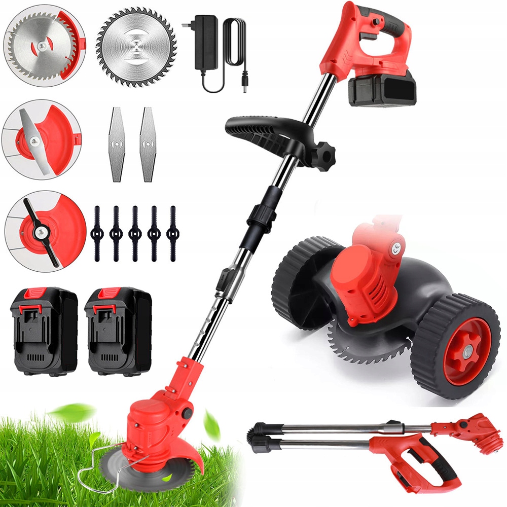 Elektrická Sekačka Na Trávy 3 Druhy Čepelí Skládací Regulace