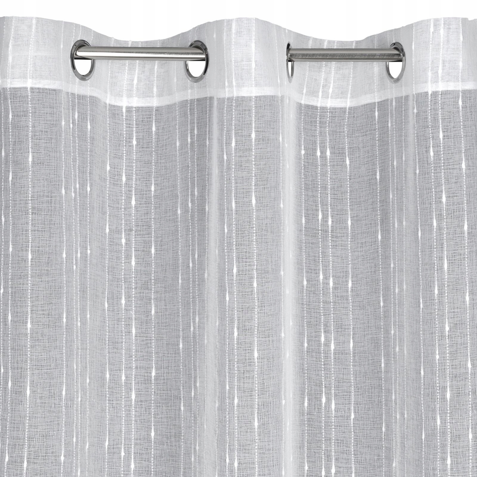 

Firana Becky Biała Etamina Z Deszczykiem 140x250cm