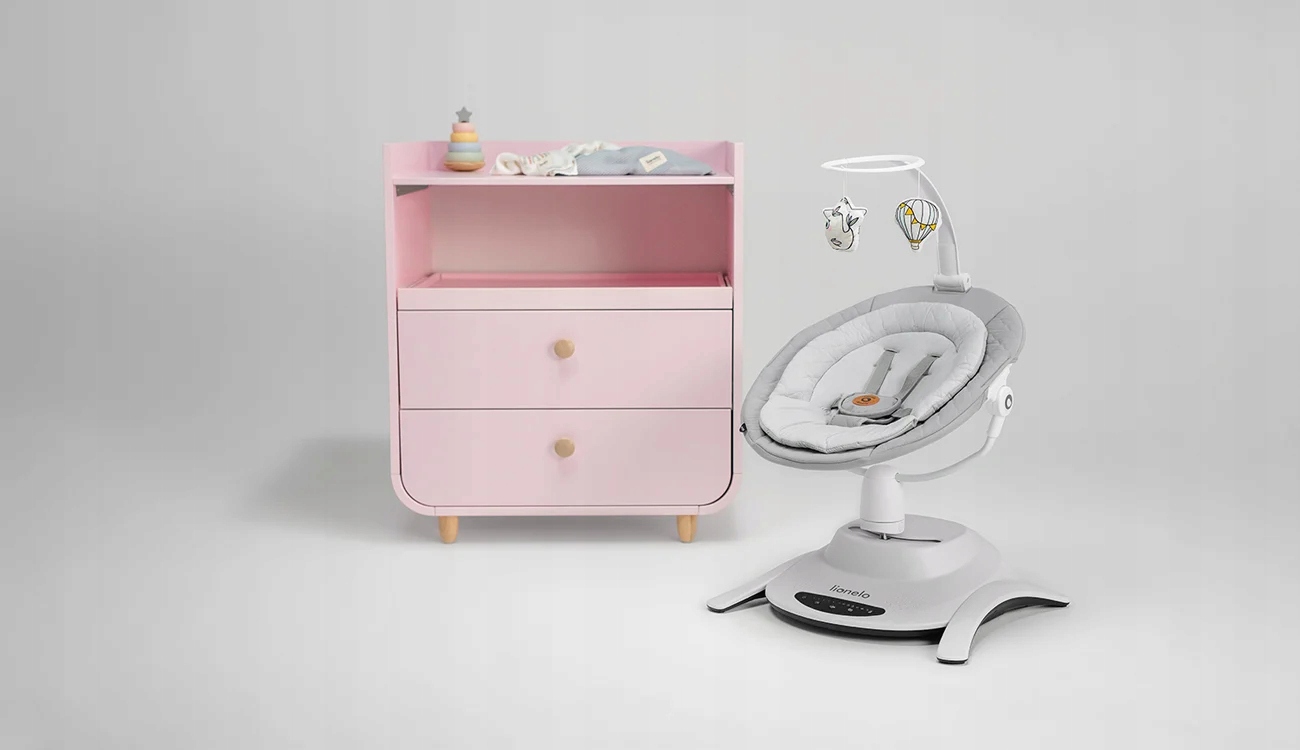 Lionelo Bella Set 2w1 Leżaczek Bujaczek Gondola Łóżeczko pilot melodie Rodzaj Leżaczek