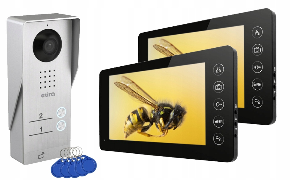 Wideo Domofon Video Domofon 2 Rodzinny Dwurodzinny