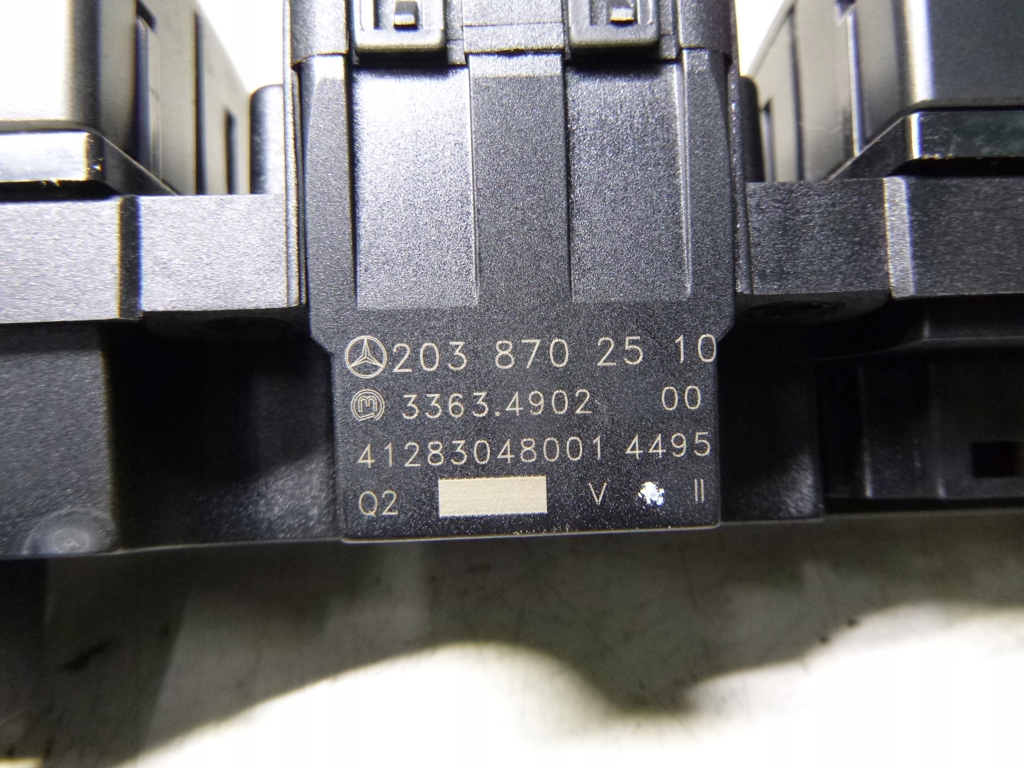 Zespol controls of the heating seats MB W203